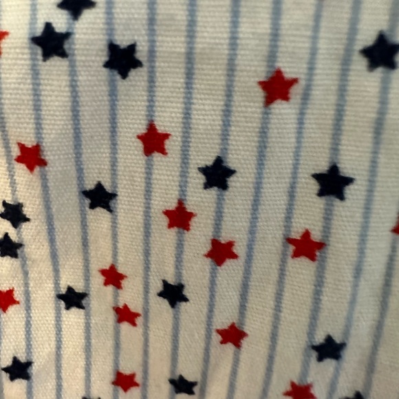 Boys Blue and Red Stars Button Up Shirt - Picture 3 of 4